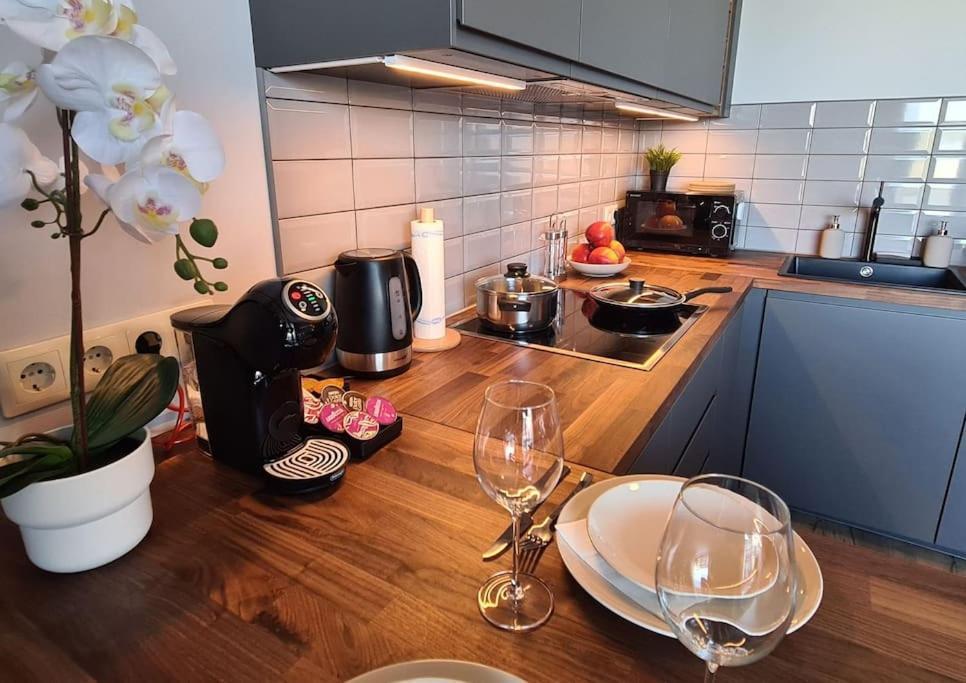 Stylish Apartment With Parking & Spacious Balcony Riga Exterior photo
